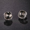 Square Crystal Clip on Earrings No Pierced for Women Girl Gold Silver Jet Color Alloy Ear Clips Wedding Jewelry - Image 4