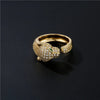 Full CZ Inlaid Animal Ring Opening Personality Unisex Ring Party Jewelry Gift - Image 2
