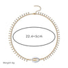 Classic White Dripping Oil Metal Shell Anklets Small Tassel Chain Sandals Ankle Bracelet For Women Beach Foot Jewelry - Image 5