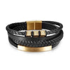 Stainless Steel Beaded Bracelet Men's Jewelry Classic Multilayer Braided Leather Bracelet Year Men Gift - Image 7