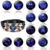 Charm Jewelry 12 Zodiac Weave Bracelets for Women Vintage Multi-layer Stainless Steel 12 Constellations Leather Bracelet - Image 1
