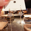 Korean Crystal Star Moon Dangle Earrings For Women Flowers Long Tassel Earring Party Jewelry Gifts - Image 11