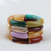 FishSheep Colorful Acrylic Bamboo Bracelets For Women Stretch Resin Beads Elbow Cuff Charm Bracelets Bangles Y2K Jewelry - Image 4