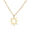 316L Stainless Steel Necklace Plated Ethnic Sun Totem Pendent Necklaces For Charm Women Birthday Party Jewelry - Image 6