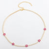 Iced Out Bling Rainbow Colorful Cubic Zirconia CZ Tennis Chain Women Charm Flower Choker Necklace Jewelry collares - Image 11