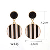 Cool Black Color Flower Drop Earrings for Women Geometry Round Heart Leaf Butterfly Crystal Party Jewelry Summer Gift - Image 40