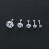 Zemo 3-8mm 316L Stainless Steel Crystal Studs Earrings with CZ for Women 4 Colors Rhinestone Earring Stud Party Ear Jewelry Gift - Image 5