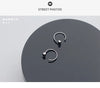 Modian Rectangle Obsidian Silver Hoop Earrings Exquisite Charm 100% 925 Sterling Silver Party Ear For Women Fine Silver