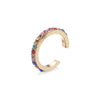 Colorful Rhinestone C-Shape Clip Earring without Piercing - Image 14