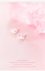 Modian Romantic Lovely Pink Enamel Birds Silver Stud Earrings Tiny 925 Sterling Silver Animal Earring For Women Jewelry