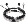 Men Bracelet Tiger Eye Stone Braided Bracelet Black Matte Stone Beads Bracelet Couple Distance Charm Yoga Jewelry Gifts - Image 17