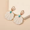 Big Coconut Cute Shell Drop Earrings for Women Korean Acrylic Jewelry Resin Hanging Earing For Girls Party - Image 12