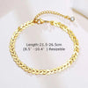 Men Anklet, Gold Plated Chain Anklets for Men, Mens Stainless Steel Anklet, Cuban Rope Curb Link with Extend Chain - Image 9