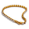 Stainless Steel Cubic Zirconia Tennis Chain Bracelet for Women Charm Bling Bangle Bracelet Gift - Image 7
