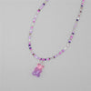 Gummy Bear Pendant Choker with Multicolor Resin Beads - Image 18