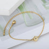 Sunflower Motif Anklet in Gold Tone Rose Gold Tone and Silver Tone - Image 13