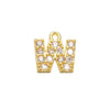 7x8mm Brass Cubic Zirconia Crystal 26 Letter Charms Pendants for Women Necklace Earring Jewelry Accessories Model - Image 7