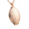 Heart Carved Flower Stripe Locket Pendant Necklace Women Vintage Ancient Brass Opening Photo Box Jewelry Romantic Gift - Image 31