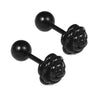 Small Black Punk Stud Earrings For Women Men Boy Zircon Geometry Stainless Steel Jewelry Accessories Earrings - Image 22