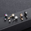 14 Gauge Stainless Steel Navel Piercing Ring with 10 mm Bar and Decorative Ends - Image 25