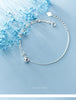 Modian New Arrive 925 Sterling Silver Little Ball Chain Classic Simple Bracelet or Anklet for Women Korea Style Fine Jewelry