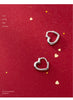 Modian Exquisite Simple Hearts Romantic Charm Hoop Earrings For Women Real 100% 925 Sterling Silver Female Accessories Jewelry