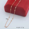 Three-Millimeter Bead Chain Necklace with Two Length Options - Image 8