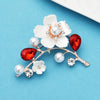 Shell Plum Blossom Flower Brooches For Women Wedding Office Brooch Pins Year Jewelry Gifts - Image 4