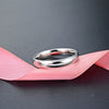Buyee Silver Couples Ring Sets Can Engrave Name Simple White Ring Finger for Women Men Jewelry Circle - Image 3