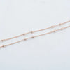 Three-Millimeter Bead Chain Necklace with Two Length Options - Image 6