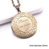 Heart Carved Flower Stripe Locket Pendant Necklace Women Vintage Ancient Brass Opening Photo Box Jewelry Romantic Gift - Image 20