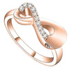 Infinity Cremation Ring for Ashes Holder Keepsake Jewelry Stainless Steel Memorial Finger Ring for Women - Image 2