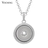 Stainless Steel Chain Vocheng Interchangeable Jewerly Ginger Snap Jewelry Toggle Necklace Pendant for 18mm Snap Charms - Image 4
