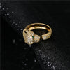 Full CZ Inlaid Animal Ring Opening Personality Unisex Ring Party Jewelry Gift - Image 5