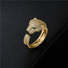 Full CZ Inlaid Animal Ring Opening Personality Unisex Ring Party Jewelry Gift - Image 1