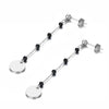 Bohemia Style Stainless Steel Choker Necklace Bracelet Earrings Sets For Women Girls Black Crystal Chain Jewelry - Image 9