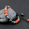 Hematite and Stone Bead Stretch Bracelet with 8 mm Beads in Multiple Colors - Image 36