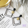Black Hanging Long Earrings for Women Triangle Square Statement Drop Earrings Boucle Oreille Jewelry - Image 41