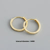 Minimalist Circle Hoop Earrings in 8 mm to 14 mm Sizes - Image 17