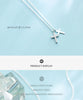 Modian Shiny Zircon and Glossy Cross Pendant Necklace for Women Pure 925 Sterling Silver Long Chain Necklace Jewelry