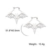 Stainless Steel Pentagram Hoop Earrings for Women Gothic Witchy Star Dangle Earrings Amulet Jewelry - Image 37