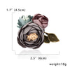 Handmade Cloth Art Fabric Flower Brooch For Women Ladies Korean Rose Floral Suit Shirt Corsage Collar Lapel Pins Wedding Jewelry