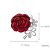Handmade Cloth Art Fabric Flower Brooch For Women Ladies Korean Rose Floral Suit Shirt Corsage Collar Lapel Pins Wedding Jewelry