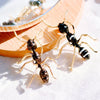 Simple stripe enamel big ant brooch exaggerated insect pin Brooches men and women Western accessories party - Image 3