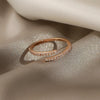 Minimalist Geometric Rose Gold Colour Rings For Woman Korean Jewelry Goth Accessories Student Girl's Simple Ring Set - Image 5