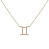 Crmya Cubic Zirconia Charm Chain Pendants 12 Zodiac Constellation Necklace Silver Gold Plated Jewelry For Womdn And Men - Image 9