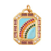 Enamel Sun Moon Rainbow Compass Charm Pendant, Gold Plated Jewelry Accessories for Bracelets Necklaces Making - Image 14