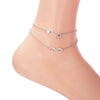 Summer A-Z Letter Initial Anklets For Women Silver Color Heart Anklet Bracelet Leg Chain Beach Party Foot Jewelry - Image 2