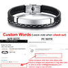 Multi Layer Leather Bracelets for Men Women Customizable Engraving Stainless Steel Personalized Bangle,Fathers Day Dad Gift - Image 14