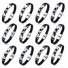 Stainless Steel 12 Constellation Bracelets Zodiac Black Leather Couple Bracelet For Men And Women Jewelry Hombre - Image 1